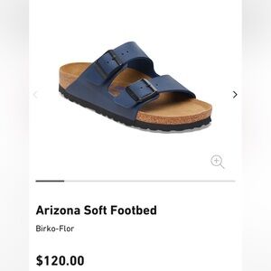 Navy Birkenstocks